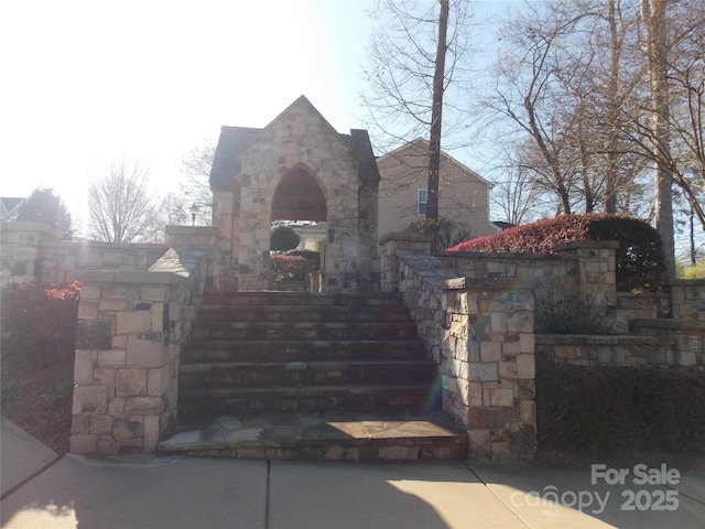 3500 Exbury Gardens Dr, Waxhaw, NC 28173 - view of front facade featuring stone siding