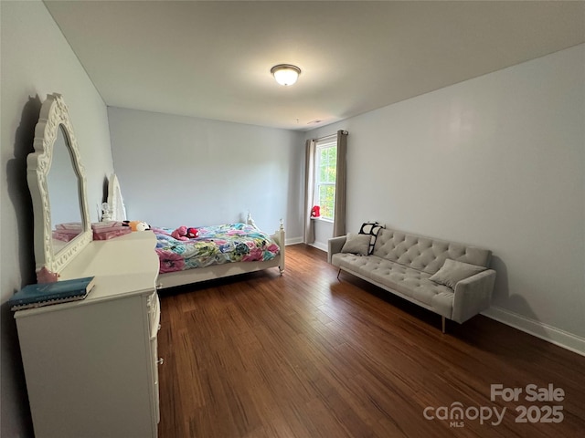 3500 Exbury Gardens Dr, Waxhaw, NC 28173 - bedroom with dark wood-style floors and baseboards