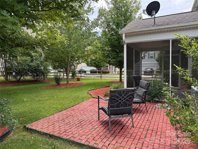 3500 Exbury Gardens Dr, Waxhaw, NC 28173 - view of patio with a sunroom