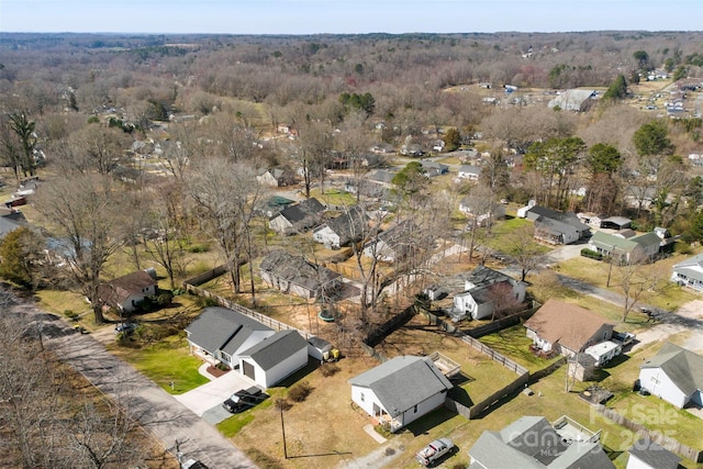 bird's eye view with a residential view