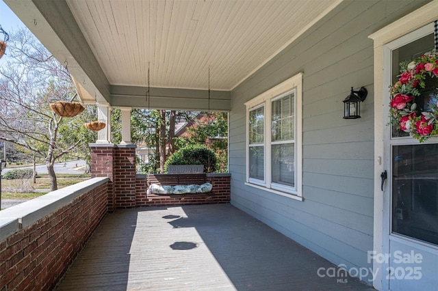 view of patio / terrace featuring a porch