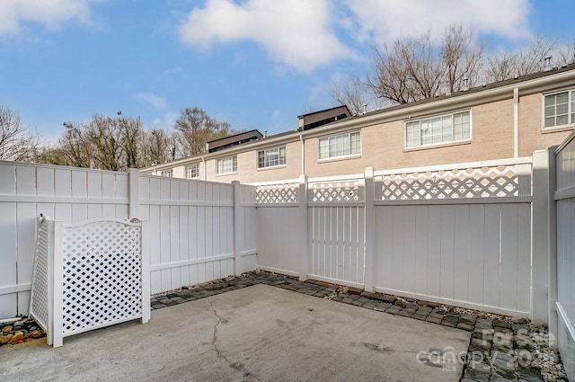 view of patio / terrace with a fenced backyard