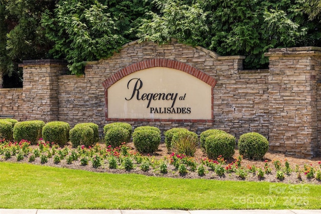 17436 Langston Dr, Charlotte, NC 28278 - community sign with a yard