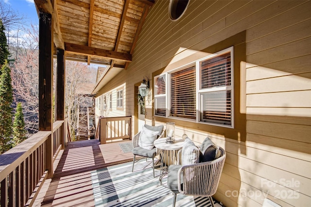 view of wooden terrace