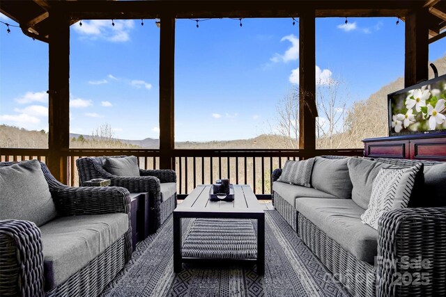 view of sunroom