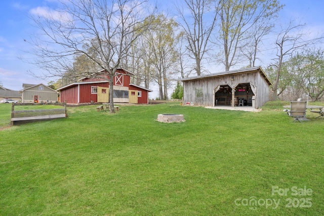 1620 London Rd, Mooresville, NC 28115 - view of grassy yard with an outbuilding and a barn