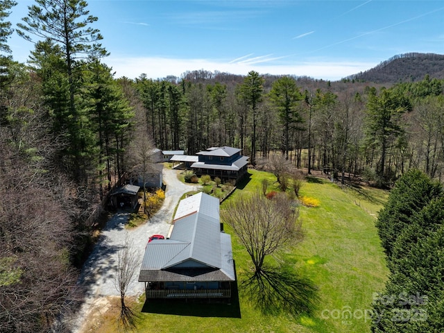 140 Hangin Dog Ln, Lake Toxaway, NC 28747 - aerial view featuring a view of trees