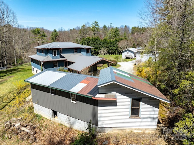 140 Hangin Dog Ln, Lake Toxaway, NC 28747 - aerial view with a view of trees