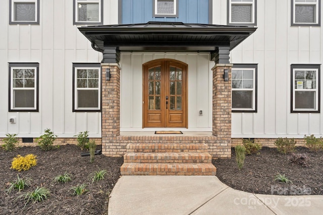 10405 Briarhurst Pl Unit 18, Mint Hill, NC 28227 - property entrance with board and batten siding and crawl space