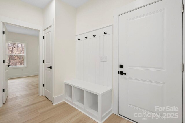 10405 Briarhurst Pl Unit 18, Mint Hill, NC 28227 - mudroom with light wood-type flooring and baseboards