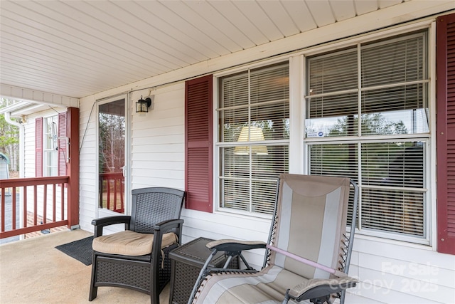 view of patio with covered porch