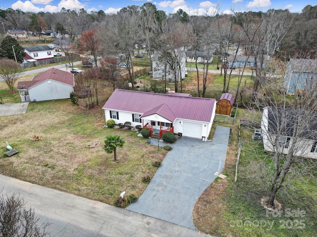 birds eye view of property