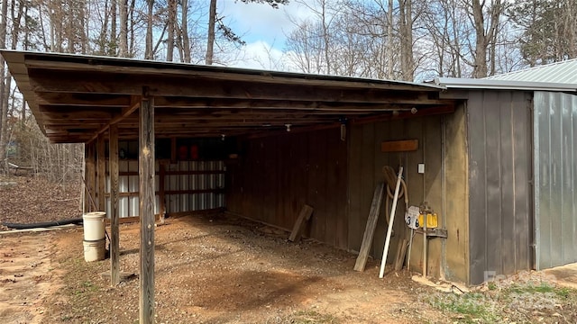 view of outbuilding with an outbuilding