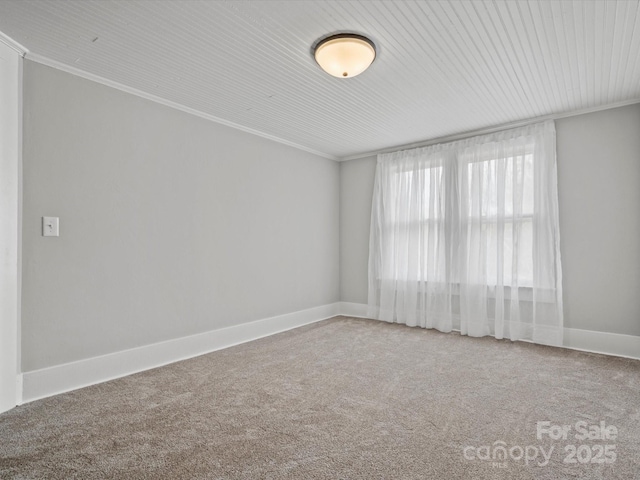149 Crescent Dr, Chesterfield, SC 29709 - carpeted empty room with ornamental molding and baseboards