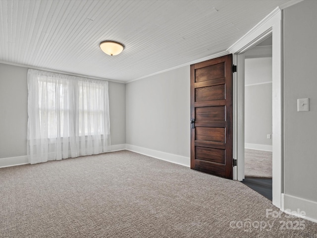 149 Crescent Dr, Chesterfield, SC 29709 - carpeted spare room featuring baseboards and ornamental molding