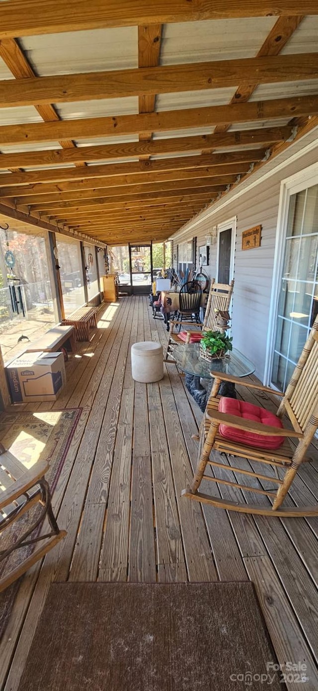 view of wooden terrace