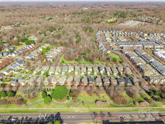 bird's eye view featuring a residential view