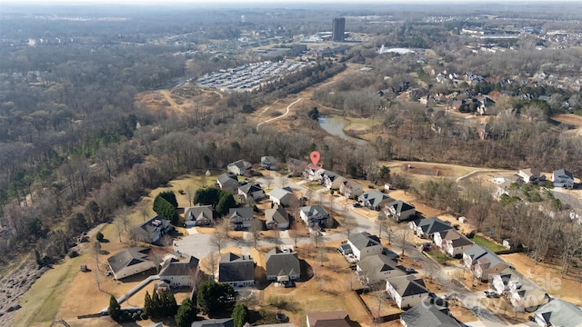 bird's eye view featuring a residential view