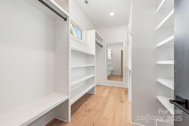 2021 S St, Charlotte, NC 28208 - walk in closet featuring light wood-style floors