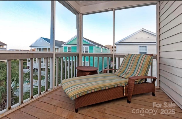 view of sunroom