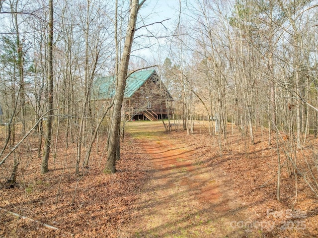 view of road with driveway