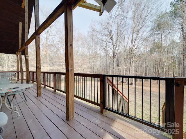 view of wooden terrace