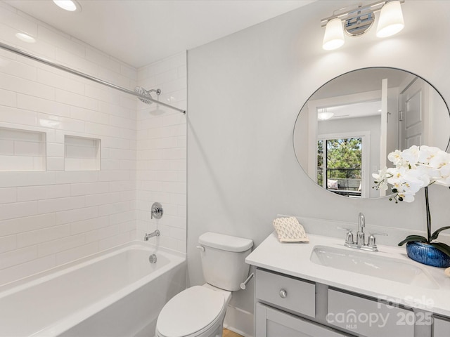 1409 Kenilworth Ave, Charlotte, NC 28203 - bathroom with vanity and bathing tub / shower combination