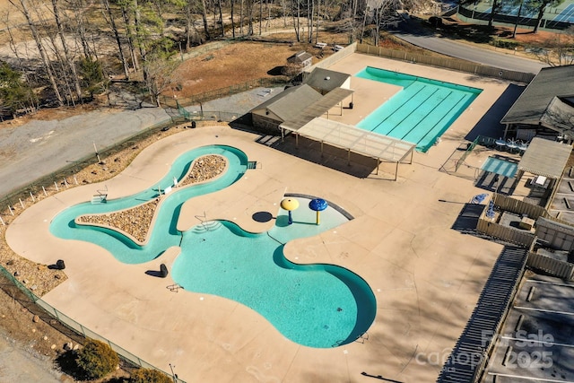 birds eye view of property