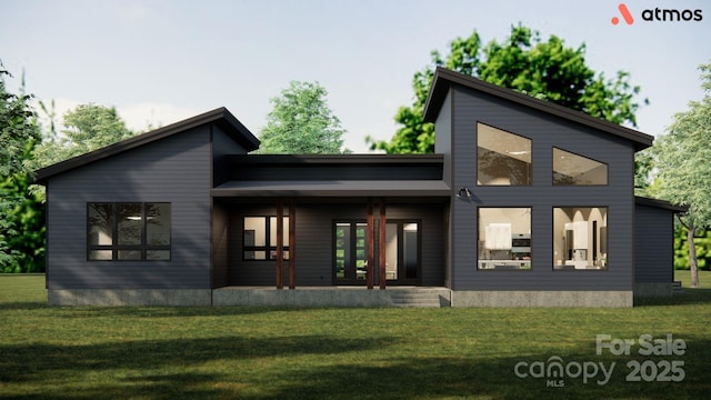 1935 Weddington Rd Unit 1, Matthews, NC 28104 - rear view of property featuring a patio and a yard