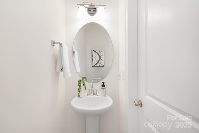 bathroom with a sink