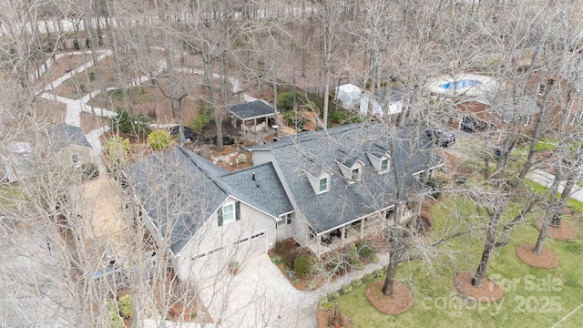 birds eye view of property