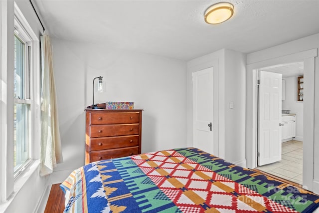 view of tiled bedroom