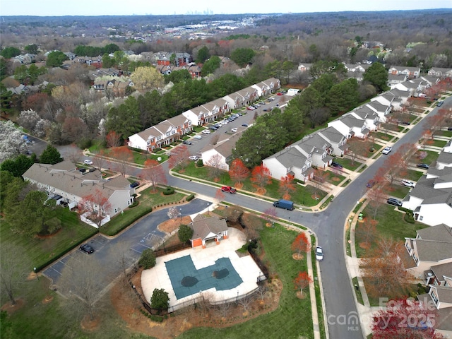 birds eye view of property featuring a residential view