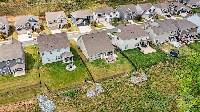 drone / aerial view featuring a residential view