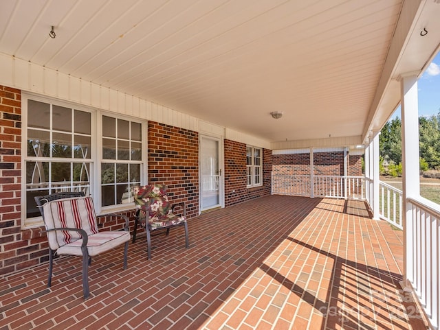 view of patio with covered porch