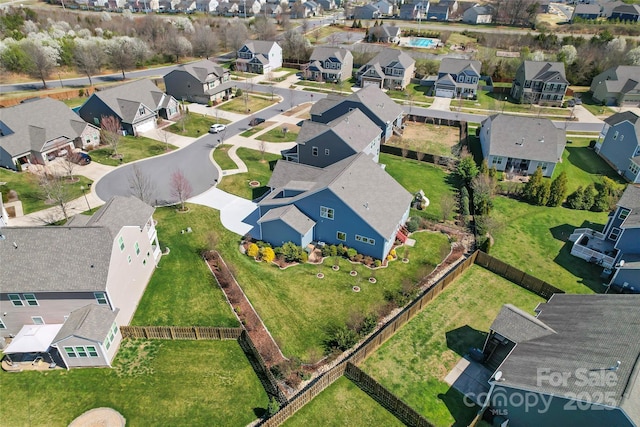 birds eye view of property featuring a residential view