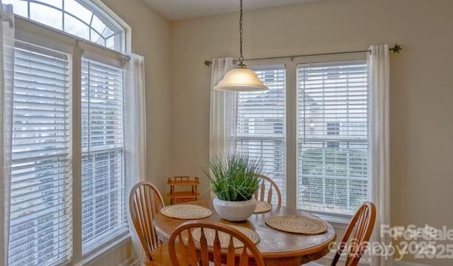 view of dining space