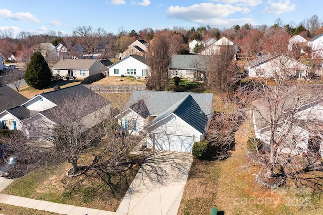 birds eye view of property featuring a residential view