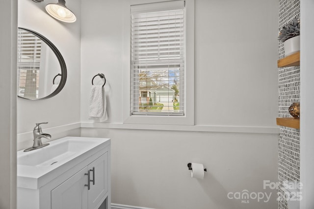 bathroom featuring vanity