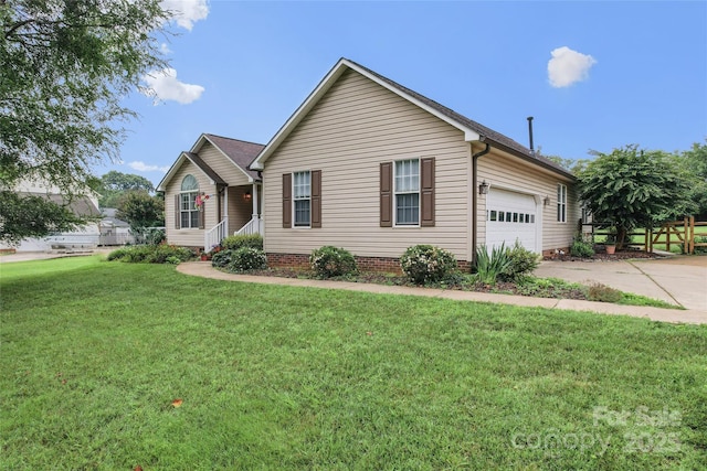 1278 Gracebrook Dr, Salisbury, NC 28147 - single story home featuring concrete driveway, a front lawn, and an attached garage