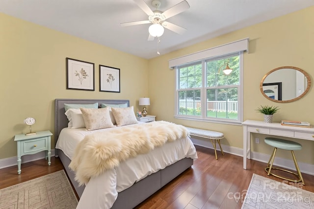 1278 Gracebrook Dr, Salisbury, NC 28147 - bedroom featuring wood finished floors and ceiling fan