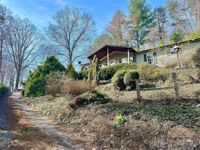 view of side of home