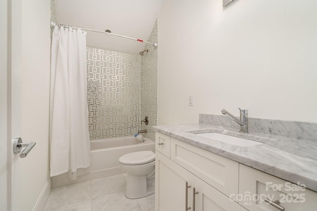 1665 Sterling Rd, Charlotte, NC 28209 - full bath featuring shower / bath combo, vanity, and toilet