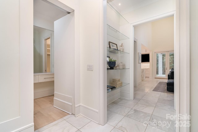 1665 Sterling Rd, Charlotte, NC 28209 - corridor with built in features and baseboards