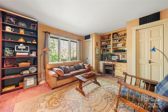 32 Fairway Rdg, Lake Wylie, SC 29710 - carpeted living room with built in features