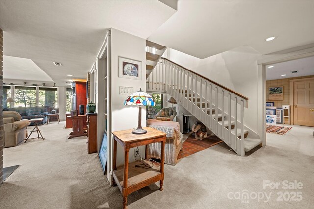32 Fairway Rdg, Lake Wylie, SC 29710 - stairway with recessed lighting and carpet