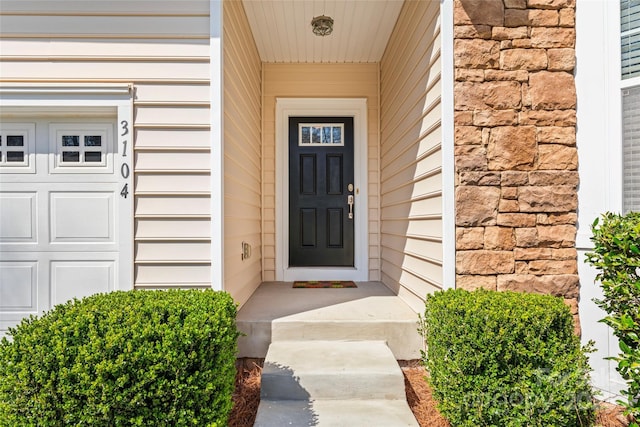 3104 Streamhaven Dr, Indian Land, SC 29707 - doorway to property with stone siding