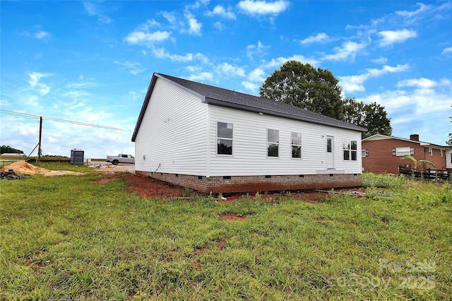 8455 W NC-152 Hwy, Mooresville, NC 28115 - rear view of property featuring crawl space and a yard