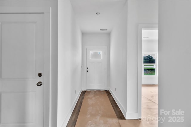 8455 W NC-152 Hwy, Mooresville, NC 28115 - hallway featuring wood finished floors and baseboards