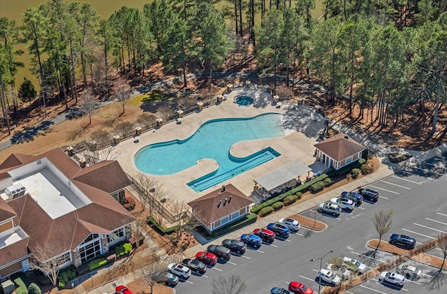 birds eye view of property